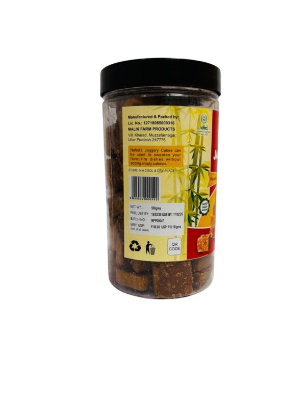 NAFED Jaggery Cubes – 500g (Pure Desi Gud) - Image 2