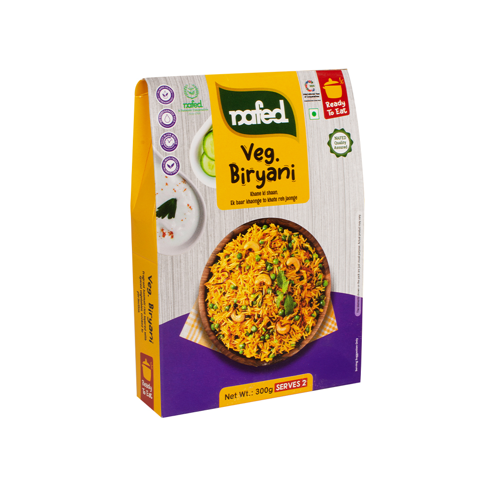 NAFED Veg Biryani 300g | Serves 2 | Ready to Eat - Image 2