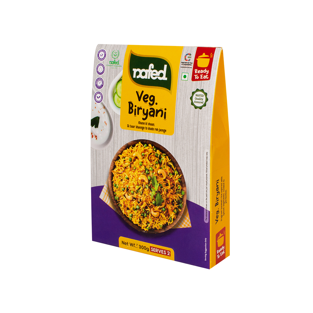 NAFED Veg Biryani 300g | Serves 2 | Ready to Eat - Image 3