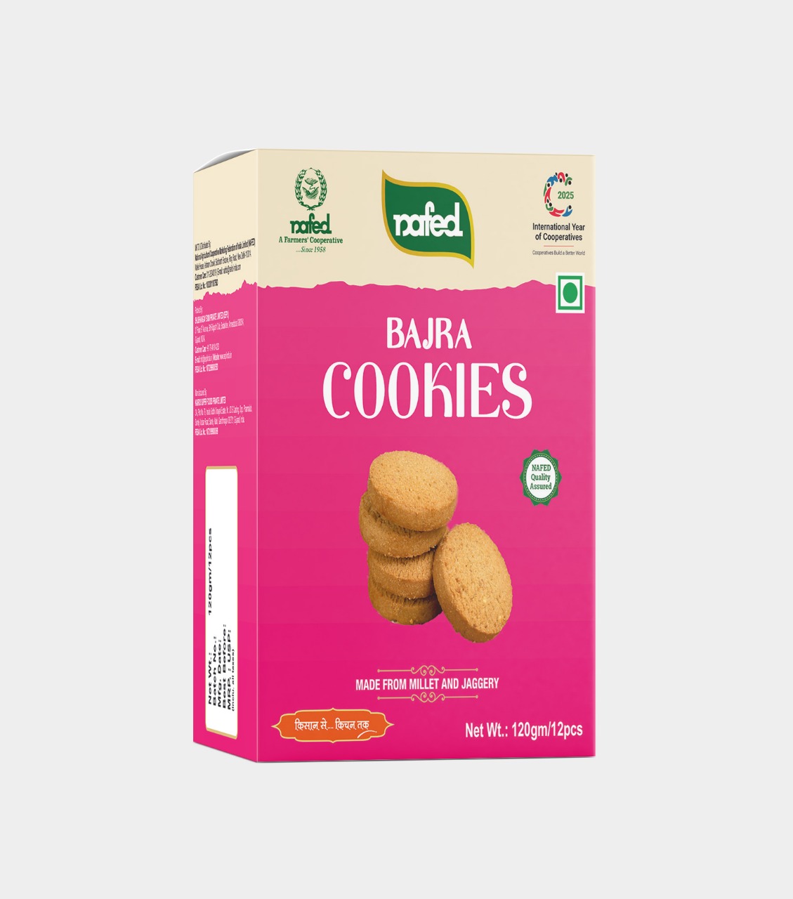 NAFED Bajra Cookies -120g | Healthy Millet Cookies with Jaggery